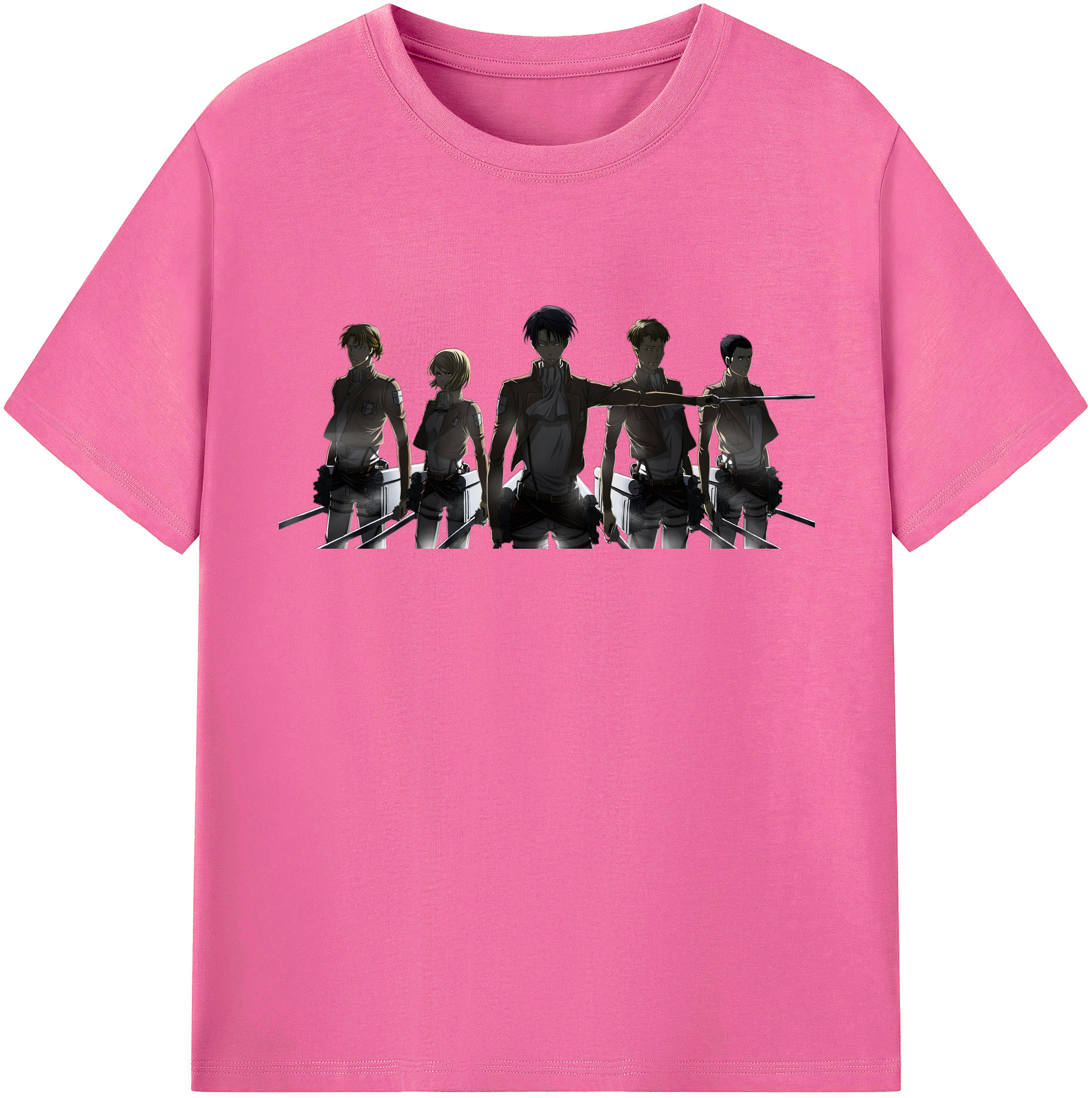 （画像用） 進撃の巨人 Attack on Titan レディースカジュアルプリントTシャツ（綿100％）